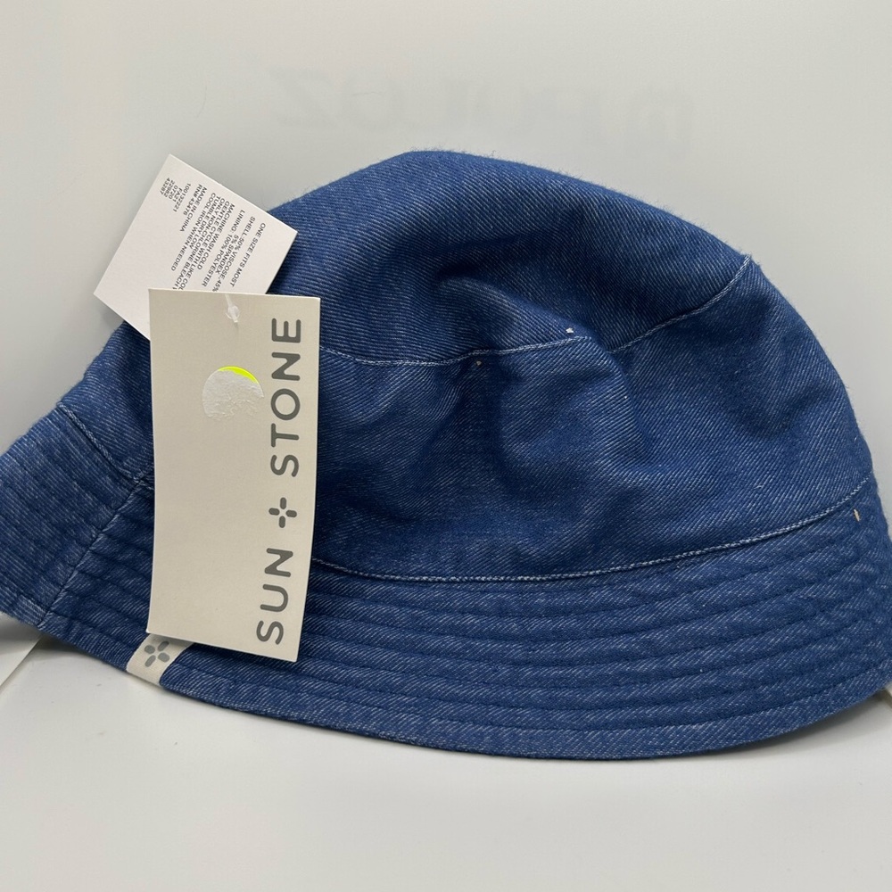 Sun and Stone denim bucket hat OS NWT - Picture 3 of 5